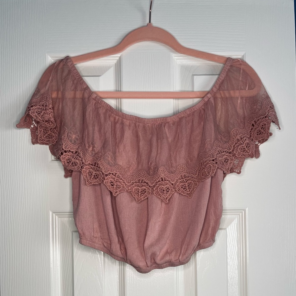 Pink Off the Shoulder Top